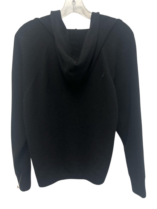 Minnierose Size S Black Cashmere Hooded Open Front Cardigan Black / S