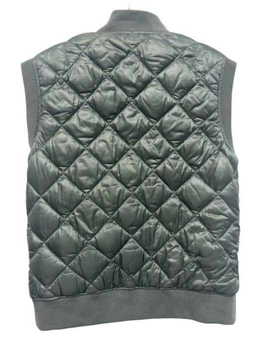 Closed Size M Green Nylon Quilted Button Up Vest Green / M