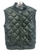 Closed Size M Green Nylon Quilted Button Up Vest Green / M
