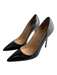 Manolo Blahnik Shoe Size 39 Black Leather Pointed Toe Stilletto Pump Shoes Black / 39
