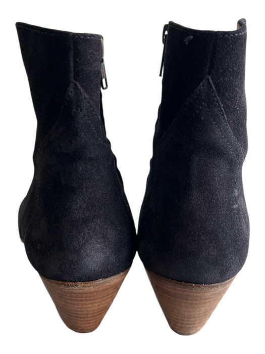 Isabel Marant Shoe Size 39 Black Suede Side Zip Cuban Heel Above ankle Booties Black / 39