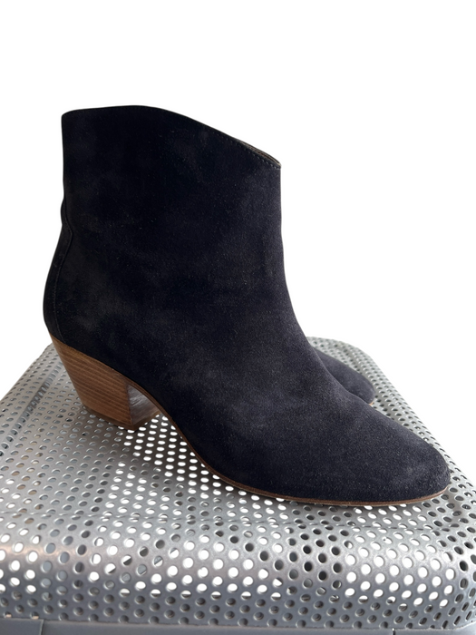 Isabel Marant Shoe Size 39 Black Suede Side Zip Cuban Heel Above ankle Booties Black / 39