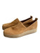 Vince Shoe Size 37 Tan Suede Flatform Stretch Panels almond squarish toe Shoes Tan / 37