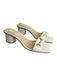 Steven New York Shoe Size 6.5 White Leather Gold Horsebit Square Toe Shoes White / 6.5