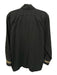 Mi Golondrina Size M Black & Tan Cotton Long Sleeve Embroidered Detail Bib Top Black & Tan / M