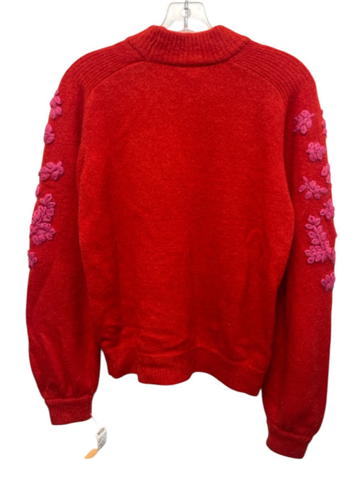 Oilily Size M Red & Pink Kid Mohair, Wool, Polyester Ribbed edges Sweater Red & Pink / M