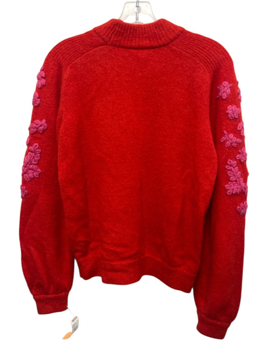 Oilily Size M Red & Pink Kid Mohair, Wool, Polyester Ribbed edges Sweater Red & Pink / M