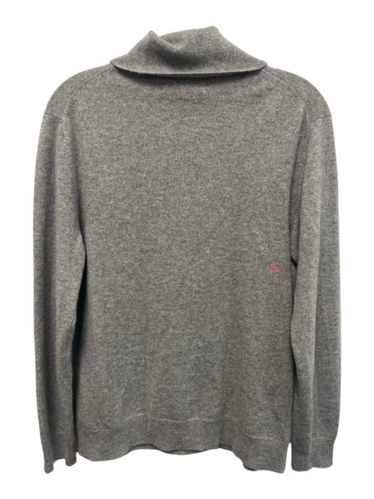 Chinti and  Parker Size L Gray & Rainbow Cashmere Long Sleeve Text Sweater Gray & Rainbow / L
