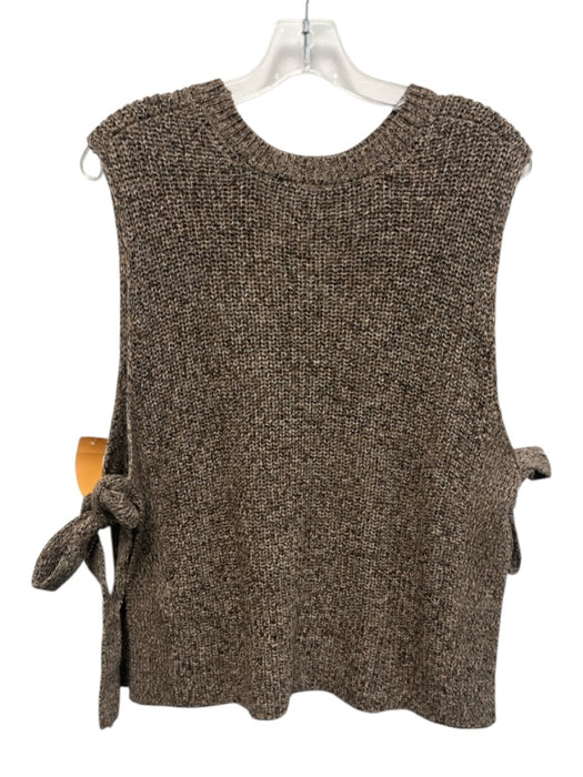 Officine Generale Size One Size Brown, Black, Cream Organic Cotton Sweater Brown, Black, Cream / One Size