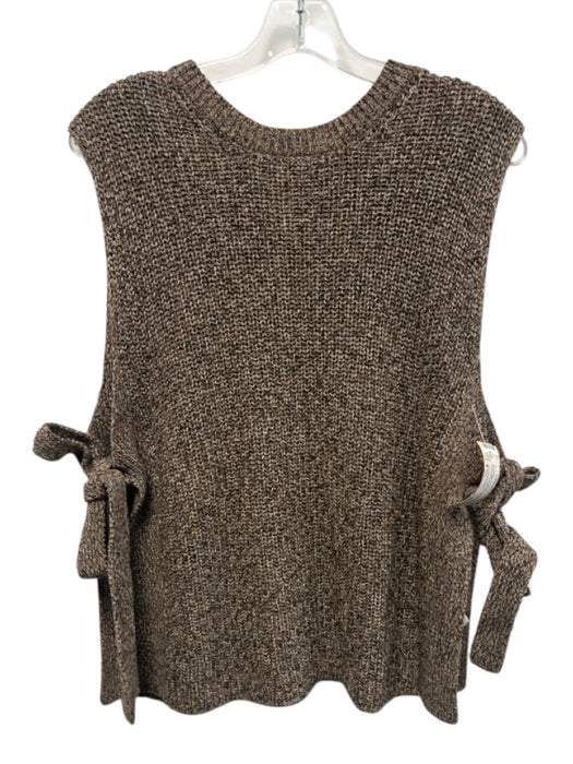 Officine Generale Size One Size Brown, Black, Cream Organic Cotton Sweater Brown, Black, Cream / One Size