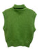 TELA Size S Grass Green Polyamide & Mohair Turtleneck Rib Knit Sweater Grass Green / S