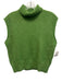TELA Size S Grass Green Polyamide & Mohair Turtleneck Rib Knit Sweater Grass Green / S