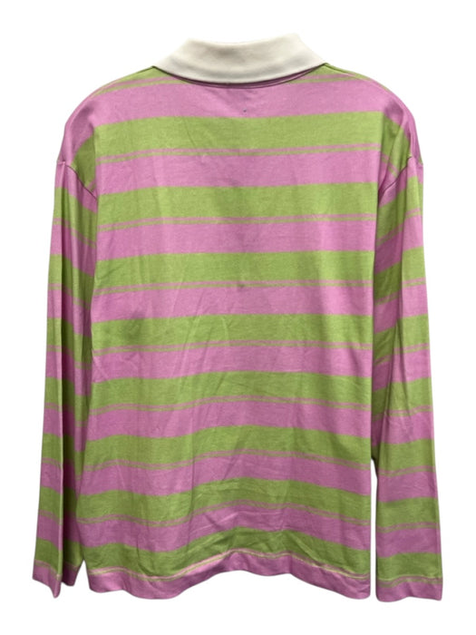 Baum und Pferdgarten Size S Pink & Green Cotton Long Sleeve Stripe Oversize Top Pink & Green / S