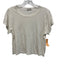 Eterne Size M Off White Cotton & Modal Short Sleeve T Shirt Top Off White / M