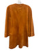 Alexis Size S Orange & Brass Polyester & Elastane Faux Suede 3/4 Sleeve Dress Orange & Brass / S