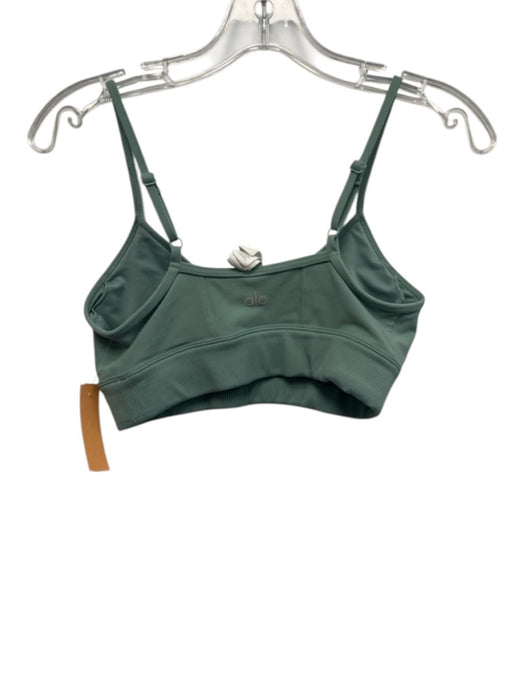 Alo Size S Mint Green Polyester & Elastane Sports Bra Legging Athletic Pant Set Mint Green / S