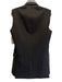 Officine Generale Size 34 Black Virgin Wool Vest Buttons Wide Leg Pant Set Black / 34