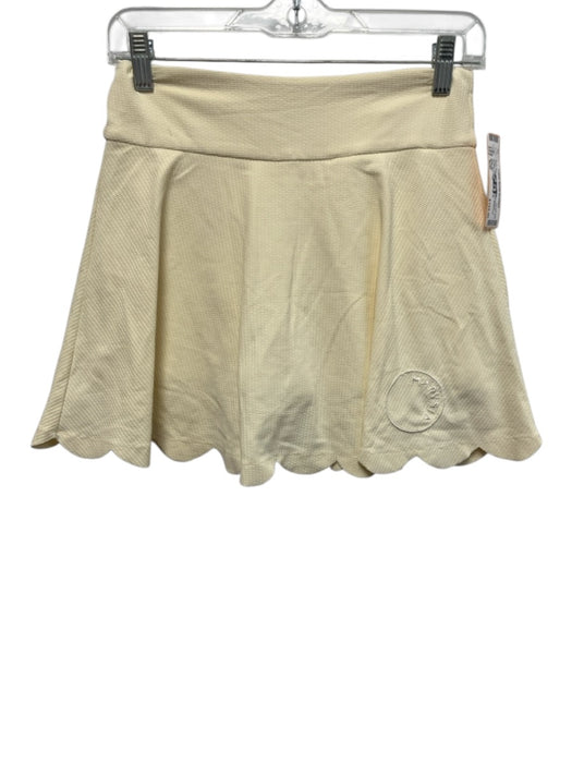 Marysia Size S/M Butter Yellow Polyamide & Elastane Scallop Edge Skort Skirt Set Butter Yellow / S/M