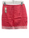 Staud Size S/6 Pink & Light Pink Linen Sleeveless Wave Crop Mini Skirt Set Pink & Light Pink / S/6