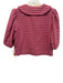 Maria de la Orden Size 38 Pink & Burgundy Acrylic & Wool Houndstooth Skirt Set Pink & Burgundy / 38