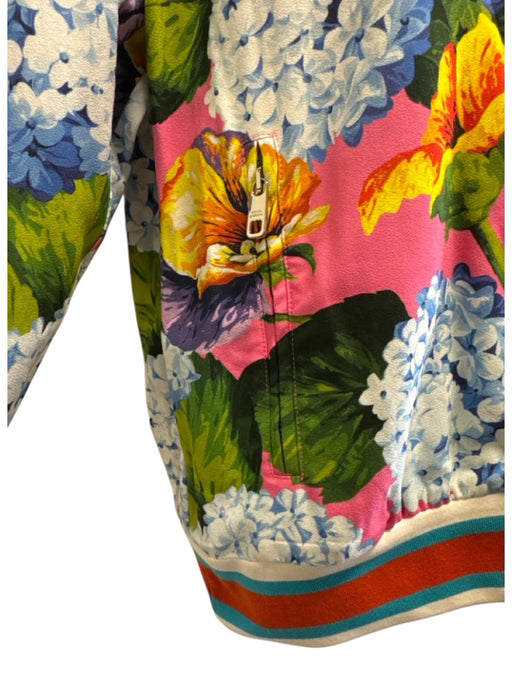Dolce & Gabbana Size 42 blue, pink, multi Viscose & Elastane Zip Up Pant Set blue, pink, multi / 42