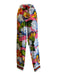 Dolce & Gabbana Size 42 blue, pink, multi Viscose & Elastane Zip Up Pant Set blue, pink, multi / 42