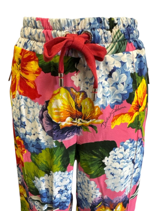 Dolce & Gabbana Size 42 blue, pink, multi Viscose & Elastane Zip Up Pant Set blue, pink, multi / 42