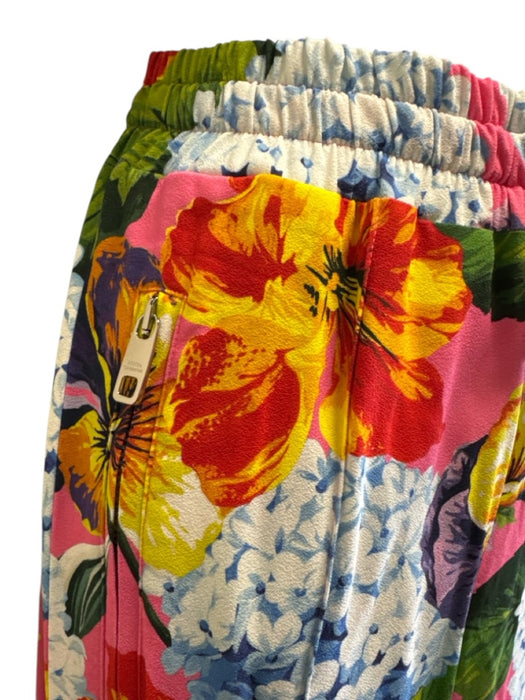 Dolce & Gabbana Size 42 blue, pink, multi Viscose & Elastane Zip Up Pant Set blue, pink, multi / 42