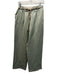 Alysi Size 6 Sage green Linen & Viscose Satin High Rise Elastic Waist Pants Sage green / 6