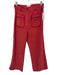 Maria de la Orden Size 40 Pink & Red Cotton Micro Corduroy Zip Fly Pants Pink & Red / 40