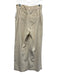 Maria de la Orden Size 38 Cream Cotton Corduroy Sailor Buttons Wide Leg Pants Cream / 38