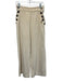 Maria de la Orden Size 38 Cream Cotton Corduroy Sailor Buttons Wide Leg Pants Cream / 38