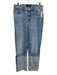 MNG by Mango Size 6 Medium Wash Cotton Denim High Rise Zip Fly Wide Leg Jeans Medium Wash / 6