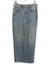 GRLFRND Size 26 Light Wash Cotton Denim Zip Fly Back Slit Midi Skirt Light Wash / 26