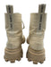 Schutz Shoe Size 10B Beige & Cream Croc Embossed Leather Lace Up Half Calf Boots Beige & Cream / 10B
