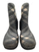 Burberry Shoe Size 40 Black, Beige, Gray Rubber Textured plaid check Boots Black, Beige, Gray / 40