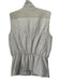 Lafayette 148 Size S Beige Cashmere & Leather Zip Front High Neck Quilted Vest Beige / S