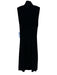 Norma Kamali Size XS Black Polyester Blend Sleeveless Ruched Surplice Dress Black / XS