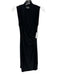 Norma Kamali Size XS Black Polyester Blend Sleeveless Ruched Surplice Dress Black / XS