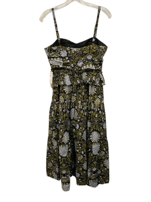 Hyacinth House Size Small Black, Blue, Green Cotton Spaghetti Strap Floral Dress Black, Blue, Green / Small