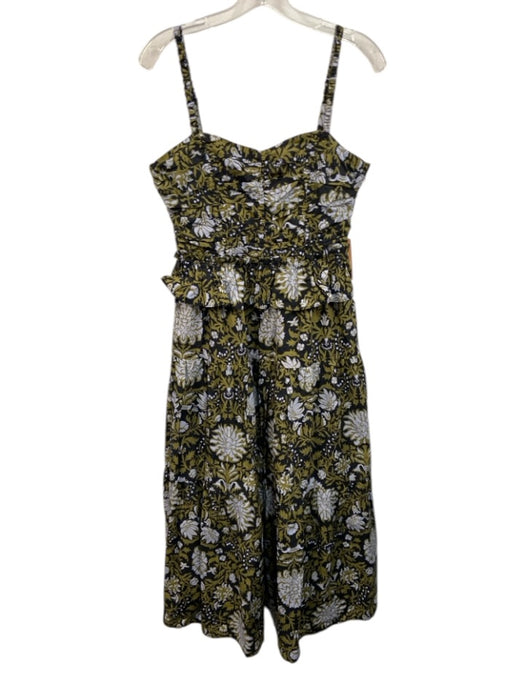Hyacinth House Size Small Black, Blue, Green Cotton Spaghetti Strap Floral Dress Black, Blue, Green / Small