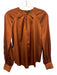 Banana Republic Size XS Copper Orange Polyester Satin Keyhole Front Top Copper Orange / XS