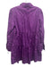 Karina Grimaldi Size XS Purple Cotton Long Sleeve Collar Belt Inc. Dress Purple / XS