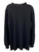 COS Size L Black Wool Scoop Neck Long Sleeve Top Black / L