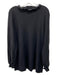 COS Size L Black Wool Scoop Neck Long Sleeve Top Black / L