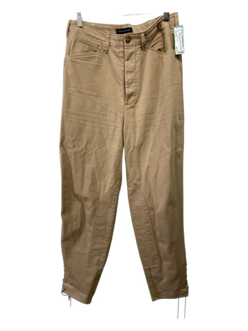 Banana Republic Size 10L Tan Brown Cotton Khaki Cargo Lace Up Pants Tan Brown / 10L