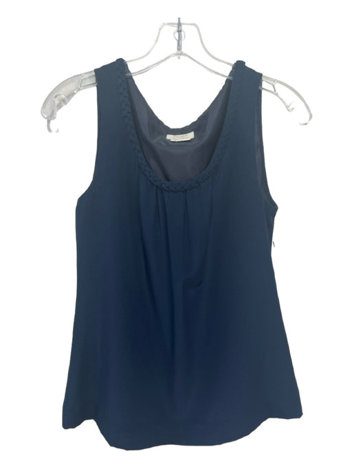 Kate Spade Size XS Navy Blue Silk Scoop Neck Sleeveless Top Navy Blue / XS