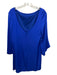 Milly Size 4 Cobalt Blue Silk Low Back 3/4 Sleeve Drape Sleeve Dress Cobalt Blue / 4