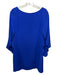 Milly Size 4 Cobalt Blue Silk Low Back 3/4 Sleeve Drape Sleeve Dress Cobalt Blue / 4