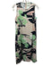 Psophia Vazquez de Castro Size Small Green, Pink, Beige Cotton Blend Midi Dress Green, Pink, Beige / Small